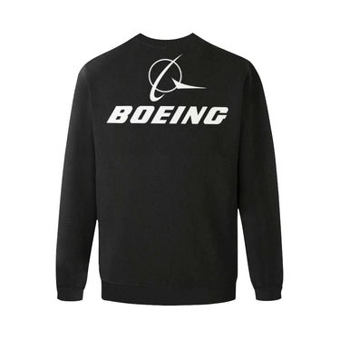 BOEING Men's Oversized Fleece Crew Sweatshirt e-joyer
